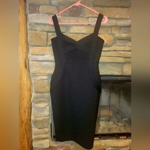 Black Bandage Dress No Brand Tag Size Medium Excellent Condition